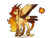 Size: 1280x977 | Tagged: safe, artist:brot-art, oc, oc only, pony, butt wings, eyelashes, female, frown, horns, magical lesbian spawn, mare, multiple wings, offspring, parent:daybreaker, parent:fluttershy, simple background, solo, transparent background, wings