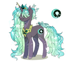 Size: 1280x1056 | Tagged: safe, artist:brot-art, oc, oc only, pony, unicorn, coat markings, colored hooves, concave belly, ear fluff, eyelashes, female, horn, jewelry, long mane, magical lesbian spawn, mare, offspring, parent:fluttershy, parent:nightmare moon, peytral, simple background, slender, socks (coat markings), solo, thin, tiara, transparent background, unicorn oc