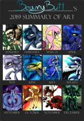 Size: 2496x3600 | Tagged: safe, artist:beamybutt, princess luna, queen chrysalis, oc, oc:moonbeam, changeling, changeling queen, pony, g4, ear fluff, female, high res