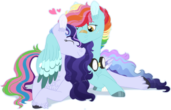 Size: 5738x3694 | Tagged: safe, artist:queenderpyturtle, oc, oc only, pegasus, pony, female, goggles, hug, lying down, mare, prone, simple background, transparent background, winghug, wings