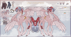 Size: 2287x1215 | Tagged: safe, artist:sannateacupss, oc, oc only, pegasus, pony, reference sheet, solo