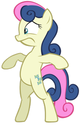 Size: 1954x3070 | Tagged: safe, artist:tardifice, bon bon, sweetie drops, earth pony, pony, g4, background pony, bipedal, female, high res, mare, simple background, solo, transparent background, vector