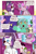 Size: 960x1440 | Tagged: safe, artist:cold-blooded-twilight, bon bon, lyra heartstrings, rarity, spike, sweetie drops, twilight sparkle, dragon, earth pony, pony, unicorn, cold blooded twilight, comic:cold storm, g4, blushing, bon bon is not amused, carousel boutique, cloud, comic, dialogue, door, eyepatch, eyeshadow, female, glowing, glowing eyes, horn, implied lesbian, implied rarilight, implied shipping, implied sparity, implied straight, makeup, mare, mirror, open mouth, raised hoof, raised leg, speech bubble, speed lines, tail, unamused, underhoof, unicorn twilight, wide hips