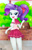 Size: 722x1139 | Tagged: safe, artist:charliexe, rarity, cat, equestria girls, g4, my little pony: the manga, anime, anime style, bedroom eyes, clothes, link in description, looking at you, looking back, looking back at you, manga, open mouth, open smile, sailor uniform, school uniform, skirt, smiling, solo, story included, tongue out, uniform