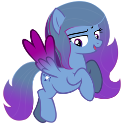 Size: 8000x8000 | Tagged: safe, artist:laszlvfx, oc, oc only, oc:frosty flake, pegasus, pony, absurd resolution, colored wings, female, flying, gradient wings, mare, open mouth, open smile, pegasus oc, simple background, smiling, solo, spread wings, transparent background, wings