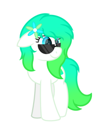 Size: 2304x2860 | Tagged: safe, artist:ponkus, oc, oc only, oc:gumdrop, earth pony, pony, 2022 community collab, derpibooru community collaboration, female, high res, mare, simple background, solo, sunglasses, transparent background