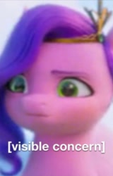 Size: 1080x1683 | Tagged: safe, edit, edited screencap, screencap, pipp petals, pegasus, pony, g5, my little pony: a new generation, concerned, female, mare, meme, reaction image, solo