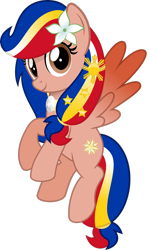 Size: 1889x3175 | Tagged: safe, artist:jhayarr23, oc, oc only, oc:pearl shine, pegasus, pony, flying, looking at you, nation ponies, philippines, ponified, simple background, solo, transparent background