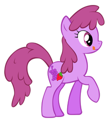 Size: 2335x2569 | Tagged: safe, artist:tardifice, berry punch, berryshine, earth pony, pony, g4, female, high res, mare, raised hoof, simple background, solo, tongue out, transparent background, vector