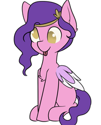 Size: 1139x1420 | Tagged: safe, artist:dumbwoofer, pipp petals, pegasus, pony, g5, my little pony: a new generation, derp, female, mare, no pupils, silly, simple background, solo, tongue out, transparent background