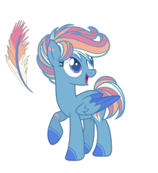 Size: 1706x1864 | Tagged: safe, artist:just-silvushka, oc, oc only, pegasus, pony, base used, colored wings, eyelashes, female, magical lesbian spawn, mare, multicolored hair, offspring, open mouth, parent:night glider, parent:rainbow dash, parents:nightdash, pegasus oc, rainbow hair, raised hoof, simple background, smiling, transparent background, two toned wings, wings