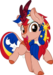 Size: 2056x2916 | Tagged: safe, artist:jhayarr23, oc, oc only, oc:pearl shine, kirin, pony, high res, kirin oc, kirin-ified, nation ponies, philippines, ponified, simple background, solo, species swap, transparent background