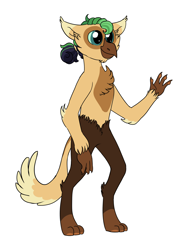 Size: 3000x4000 | Tagged: safe, artist:queenderpyturtle, oc, oc only, interspecies offspring, offspring, parent:capper dapperpaws, parent:captain celaeno, simple background, solo, white background
