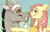 Size: 2200x1414 | Tagged: safe, artist:shchavel, discord, fluttershy, draconequus, pegasus, pony, g4, bushy brows, bust, commission, cute, female, kissing, looking at each other, love, male, mare, portrait, ship:discoshy, shipping, smiling, smiling at each other, sternocleidomastoid, straight, thick eyebrows