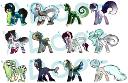 Size: 1280x830 | Tagged: safe, artist:beamybutt, oc, oc only, earth pony, pony, base used, ear fluff, earth pony oc, group, simple background, transparent background