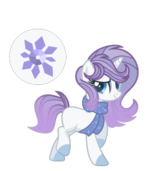 Size: 1719x1806 | Tagged: safe, artist:just-silvushka, oc, oc only, pony, unicorn, clothes, colored hooves, eyelashes, female, horn, mare, offspring, parent:double diamond, parent:rarity, parents:diamond duo, scarf, simple background, smiling, solo, transparent background, unicorn oc