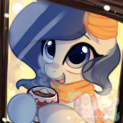 Size: 2000x2000 | Tagged: safe, artist:oofycolorful, oc, oc only, earth pony, pony, bust, high res, portrait, solo, watermark