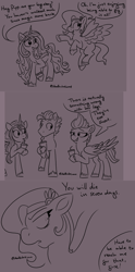 Size: 1276x2580 | Tagged: safe, artist:sallindaemon, hitch trailblazer, izzy moonbow, pipp petals, sunny starscout, zipp storm, earth pony, pegasus, pony, unicorn, g5, my little pony: a new generation, female, mane five, monochrome, pipp is short, siblings, sisters, sisters being sisters