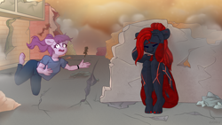 Size: 7680x4320 | Tagged: safe, artist:ev04ka, artist:ev04kaa, oc, oc only, oc:obsidian blossom, crystal pony, unicorn, anthro, rcf community, anthro oc, clothes, dress, female