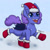 Size: 1280x1280 | Tagged: safe, artist:zackwhitefang, oc, oc only, oc:april, oc:april rain, bat pony, pony, bat pony oc, christmas, clothes, cute, digital art, female, holiday, mare, open mouth, snow, socks, solo, tail, wings