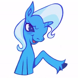 Size: 2048x2048 | Tagged: safe, artist:ponywizards, trixie, pony, unicorn, g4, female, high res, mare, simple background, solo, speedpaint available, white background