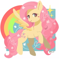 Size: 2048x2048 | Tagged: safe, artist:efuji_d, fluttershy, pegasus, pony, g4, high res, solo