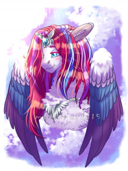 Size: 1280x1712 | Tagged: safe, artist:malinraf1615, zipp storm, pegasus, pony, g5, my little pony: a new generation, alternate hairstyle, chest fluff, crown, female, jewelry, mare, regalia, solo