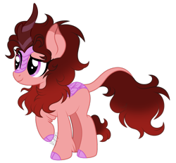 Size: 1035x960 | Tagged: safe, artist:feather_bloom, oc, oc only, oc:paige scribble(kaitykat), kirin, kirin oc, simple background, solo, transgender, transparent background