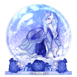 Size: 2500x2500 | Tagged: safe, artist:bunnari, oc, oc only, pony, unicorn, commission, high res, simple background, snow globe, solo, transparent background, ych result