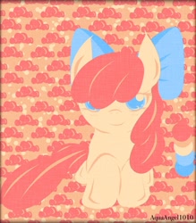 Size: 1343x1536 | Tagged: safe, artist:aquaangel1010, apple bloom, earth pony, pony, g4, female, filly, smiling, solo