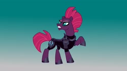 Size: 3264x1836 | Tagged: safe, tempest shadow, pony, unicorn, g4, my little pony: the movie, armor, gradient background, solo