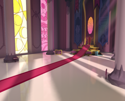 Size: 768x616 | Tagged: safe, artist:marsminer, 3d, background, no pony, throne room, vrchat