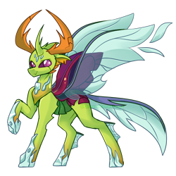 Size: 3000x3000 | Tagged: safe, artist:greenmaneheart, thorax, changedling, changeling, g4, high res, king thorax, simple background, solo, transparent background