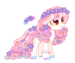 Size: 1920x1624 | Tagged: safe, artist:afterglory, oc, oc only, earth pony, pony, female, flower, flower in hair, mare, simple background, solo, transparent background