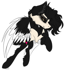 Size: 3499x3817 | Tagged: safe, artist:beamybutt, oc, oc only, pegasus, pony, black sclera, coat markings, colored wings, ear fluff, eyelashes, female, high res, mare, pegasus oc, simple background, smiling, socks (coat markings), transparent background, two toned wings, wings