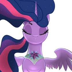 Size: 1080x1080 | Tagged: safe, artist:杏银花开, twilight sparkle, alicorn, pony, g4, png, simple background, solo, transparent background, twilight sparkle (alicorn)