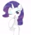 Size: 1616x1852 | Tagged: safe, artist:ginmaruxx, rarity, pony, unicorn, g4, blushing, cute, female, mare, one eye closed, open mouth, open smile, raribetes, simple background, smiling, solo, white background, wink
