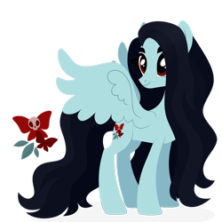 Size: 1920x1920 | Tagged: safe, artist:kabuvee, oc, oc only, oc:pain heart, pegasus, pony, female, mare, simple background, solo, transparent background
