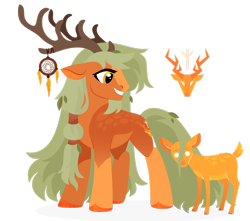 Size: 1920x1695 | Tagged: safe, artist:kabuvee, oc, oc only, deer, deer pony, original species, male, simple background, solo, transparent background
