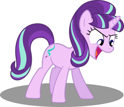 Size: 6064x5229 | Tagged: safe, artist:itv-canterlot, starlight glimmer, pony, unicorn, g4, the cutie re-mark, .ai available, .svg available, absurd resolution, female, ha, mare, open mouth, s5 starlight, simple background, solo, transparent background, vector