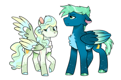 Size: 2615x1728 | Tagged: safe, artist:moccabliss, sky stinger, vapor trail, oc, pegasus, pony, g4, colored wings, male, multicolored wings, scar, simple background, stallion, transparent background, wings