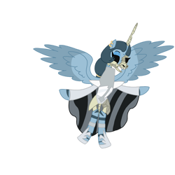 Size: 1280x1281 | Tagged: safe, artist:chanyhuman, queen parabola, alicorn, pony, undead, zebra, zebra alicorn, zombie, zombie pony, g4, spoiler:steven universe, clothes, cosplay, costume, crossover, female, mare, simple background, solo, spoilers for another series, steven universe, transparent background, vector, white diamond (steven universe)