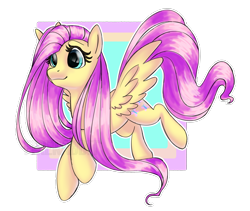 Size: 3440x2897 | Tagged: safe, artist:fotia-kouneli, fluttershy, pegasus, pony, g4, abstract background, female, flying, high res, mare, outline, partial background, simple background, smiling, solo, spread wings, three quarter view, transparent background, white outline, wings