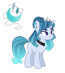 Size: 2763x3109 | Tagged: safe, artist:just-silvushka, oc, oc only, pony, unicorn, base used, choker, ear piercing, eyelashes, female, high res, horn, magical lesbian spawn, mare, offspring, parent:princess luna, parent:rarity, parents:rariluna, piercing, simple background, smiling, solo, transparent background, unicorn oc