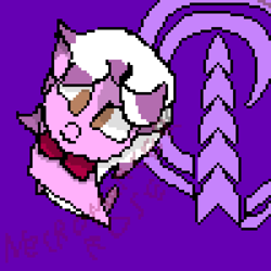 Size: 2000x2000 | Tagged: safe, artist:necromancerrose, derpibooru exclusive, oc, oc only, oc:rose lufu, bat pony, pony, bandage, bat pony oc, bowtie, bust, happy, high res, purple background, simple background, solo