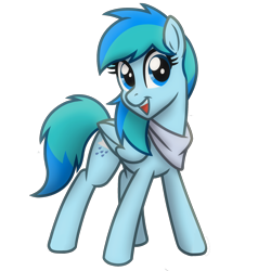 Size: 2048x2048 | Tagged: safe, artist:whitequartztheartist, oc, oc only, oc:stormy waters, pegasus, pony, 2022 community collab, derpibooru community collaboration, bandana, high res, pegasus oc, simple background, solo, transparent background