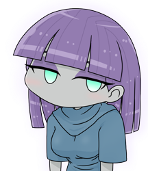 Size: 640x740 | Tagged: safe, artist:batipin, part of a set, maud pie, equestria girls, g4, chibi, female, no mouth, no nose, simple background, solo, transparent background