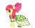 Size: 1398x1117 | Tagged: safe, artist:annehairball, apple bloom, earth pony, pony, g4, alternate hairstyle, clothes, dress, female, filly, gala dress, simple background, solo, transparent background