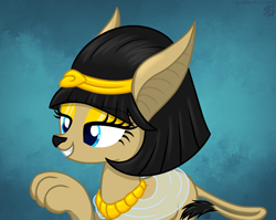Size: 2500x1991 | Tagged: safe, artist:108-zeroforce, artist:mint-light, oc, oc only, oc:tamankh, pony, sphinx, base used, female, gradient background, mare, simple background, solo