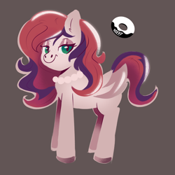 Size: 2700x2700 | Tagged: safe, artist:poxy_boxy, oc, oc only, oc:evening prose, pegasus, pony, female, freckles, high res, jewelry, mare, necklace, pearl necklace, solo